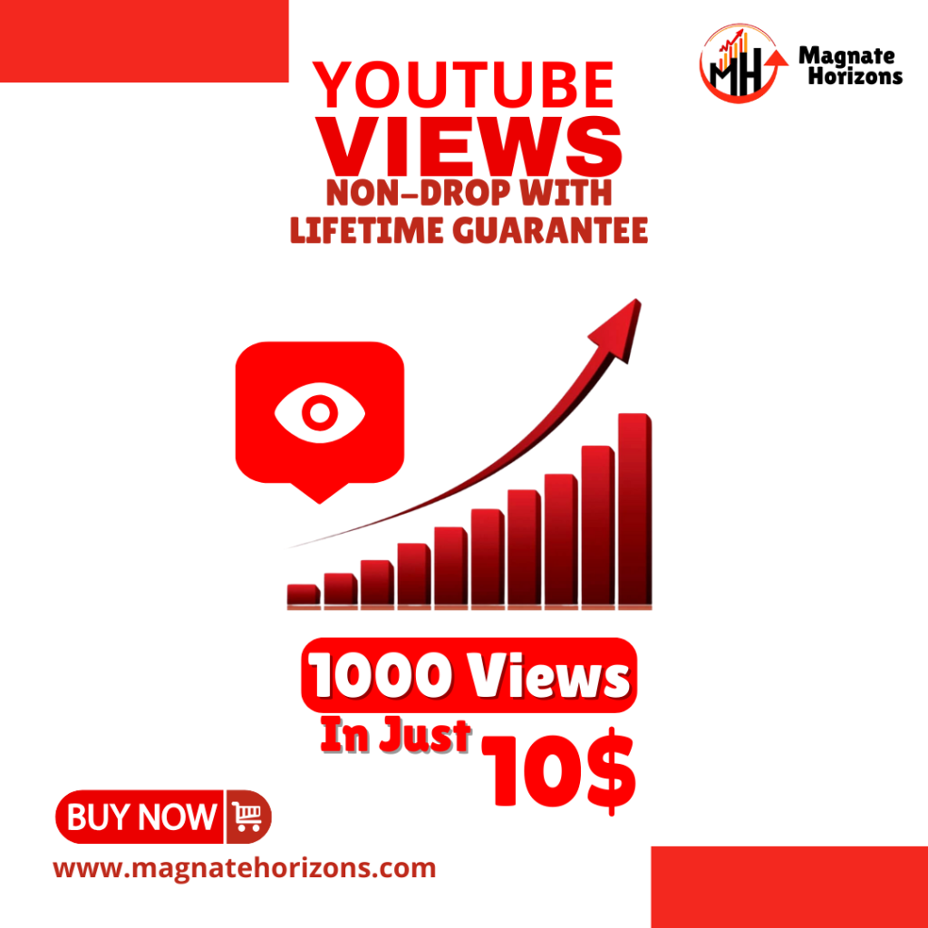 Red Views Post for youtube